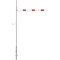 Height restriction barrier | cross tube length: 2000 mm | for padlock | for casting in concrete